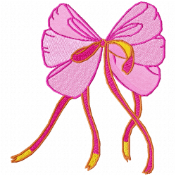 Ribbions And Bows Embroidery Design 9 Ribbions And Bows Embroidery Design 9